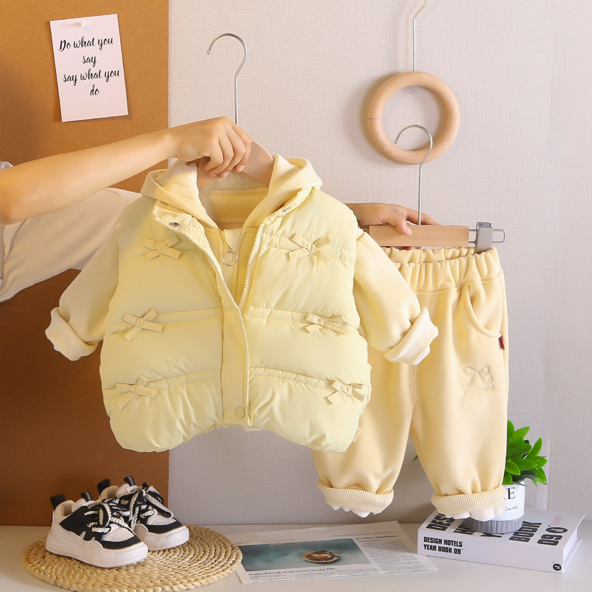 Baby Girl Winter Vest Set