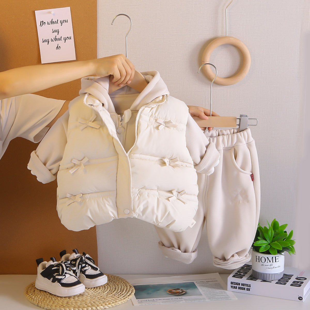 Baby Girl Winter Vest Set