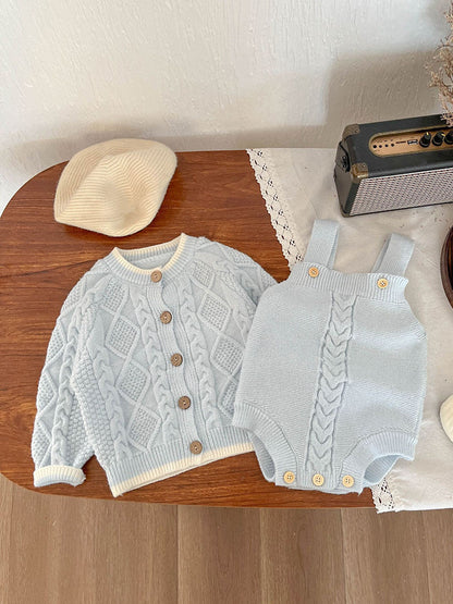 Baby Girls Knitted Suspender