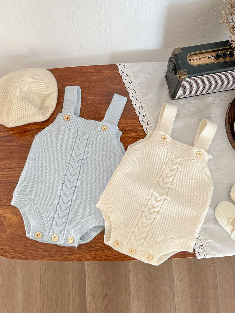 Baby Girls Knitted Suspender