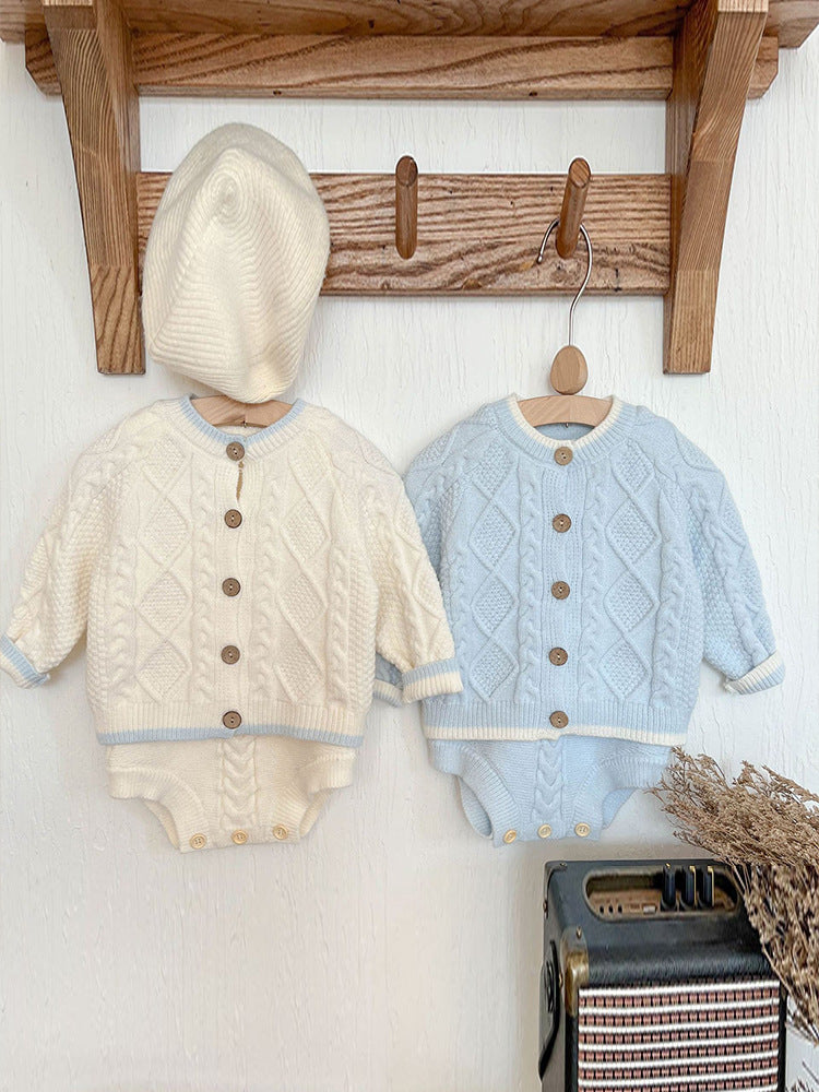 Baby Girls Knitted Suspender