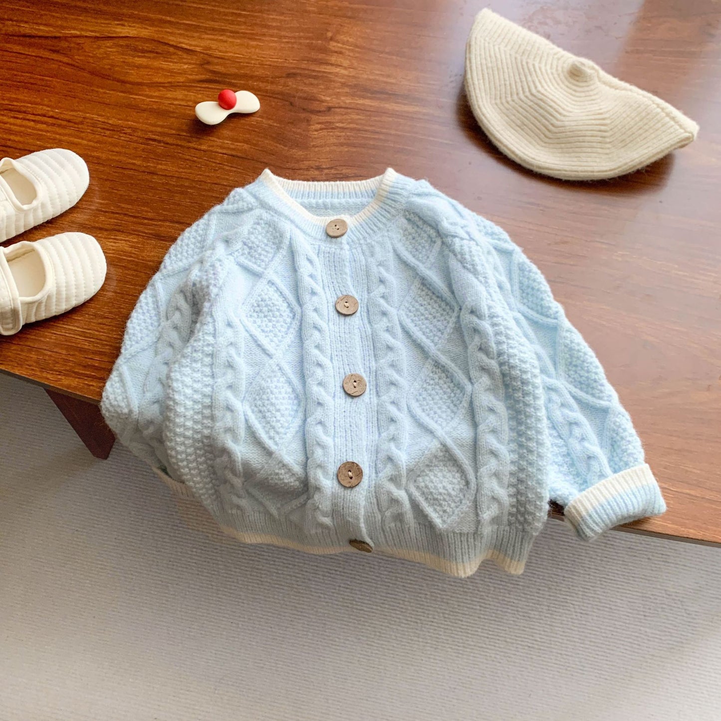Baby Girls Knitted Suspender