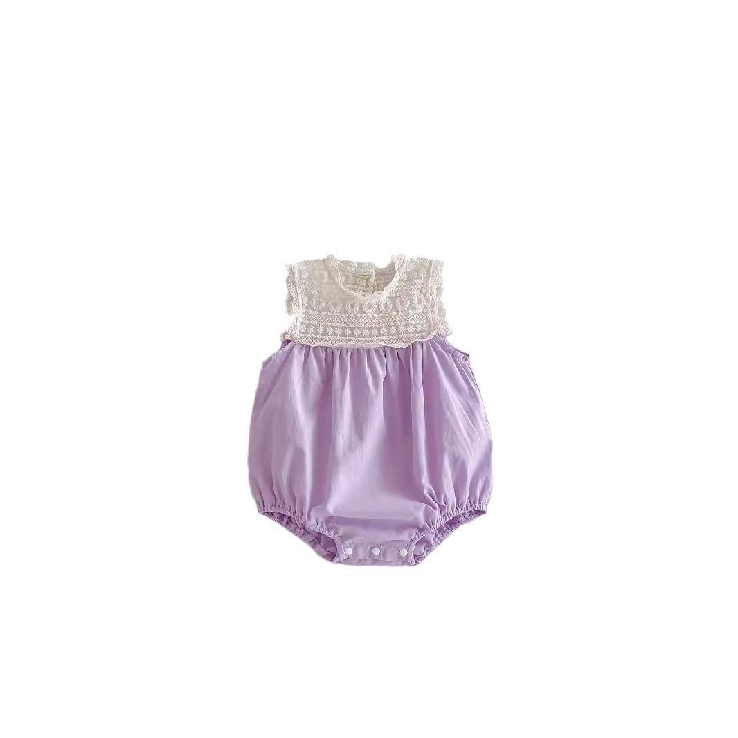 Baby Girls Lace Embroidered Summer Dress