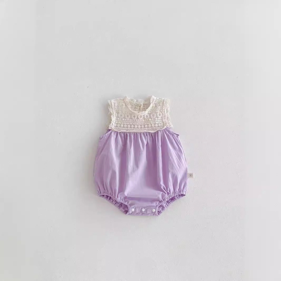 Baby Girls Lace Embroidered Summer Dress