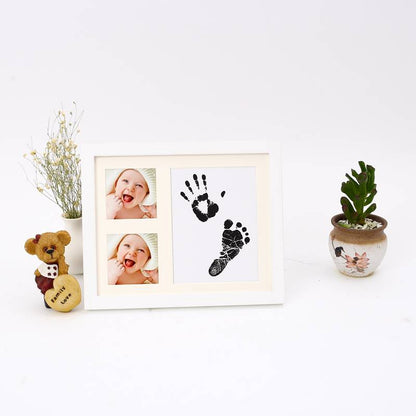 Baby Hand and Foot Prints to Commemorate the Full Moon Small Footprints Photo Frame Baby Handprints and Footprints Fetal Full Moon Hand and Foot Prints Souvenirs