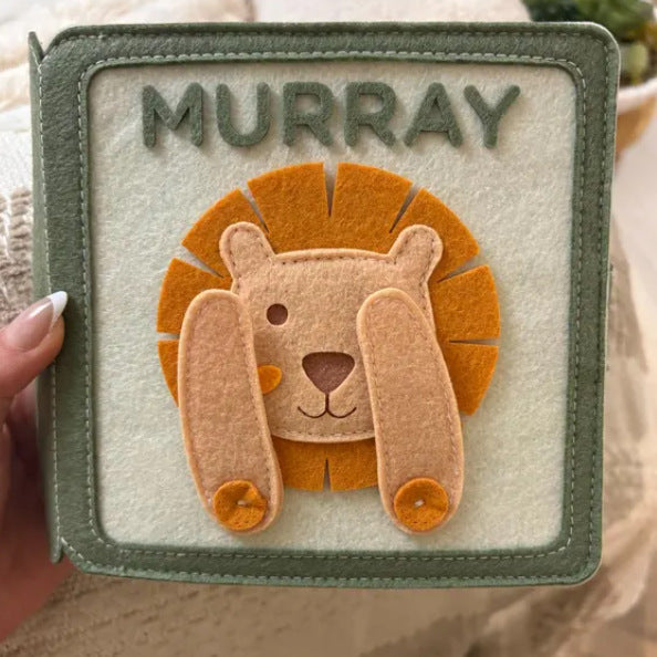 Baby Handmade Felt Quiet Book Sensory Busy Book Soft Montessori Inspired Travel Toy