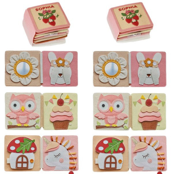 Baby Handmade Felt Quiet Book Sensory Busy Book Soft Montessori Inspired Travel Toy