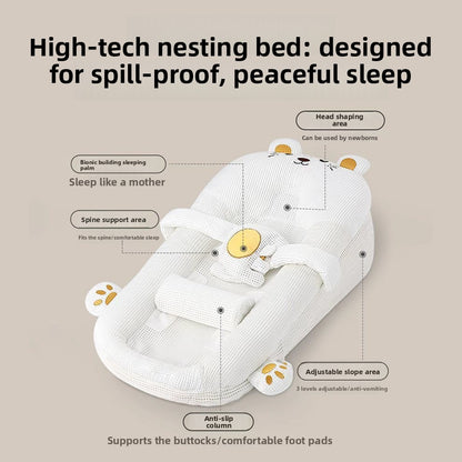 Baby inclined bed