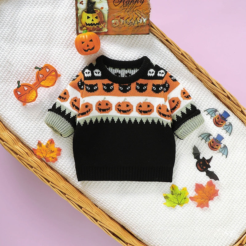 Baby Pumpkin Knitted Sweater