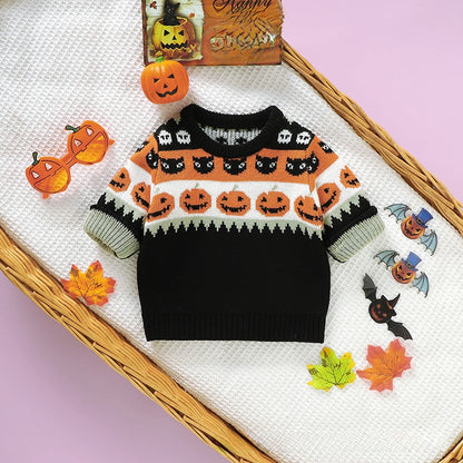 Baby Pumpkin Knitted Sweater