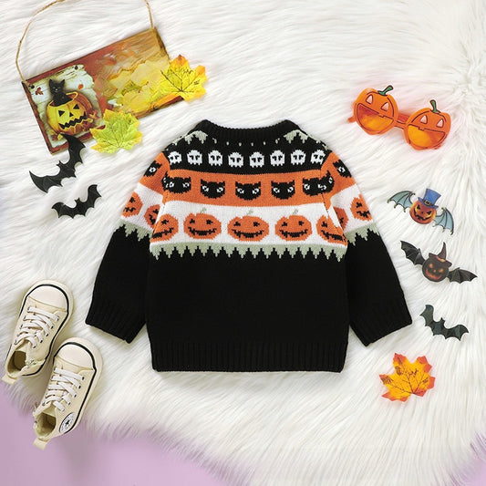 Baby Pumpkin Knitted Sweater