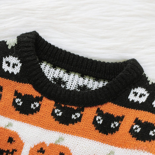 Baby Pumpkin Knitted Sweater