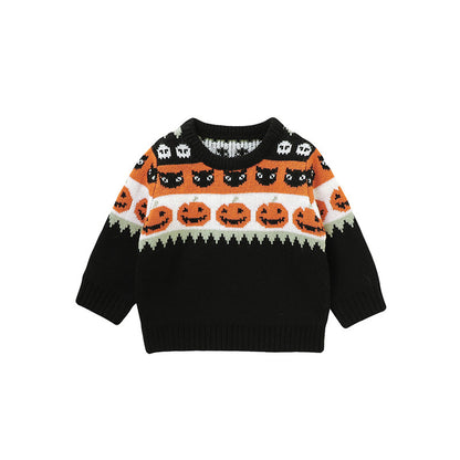 Baby Pumpkin Knitted Sweater