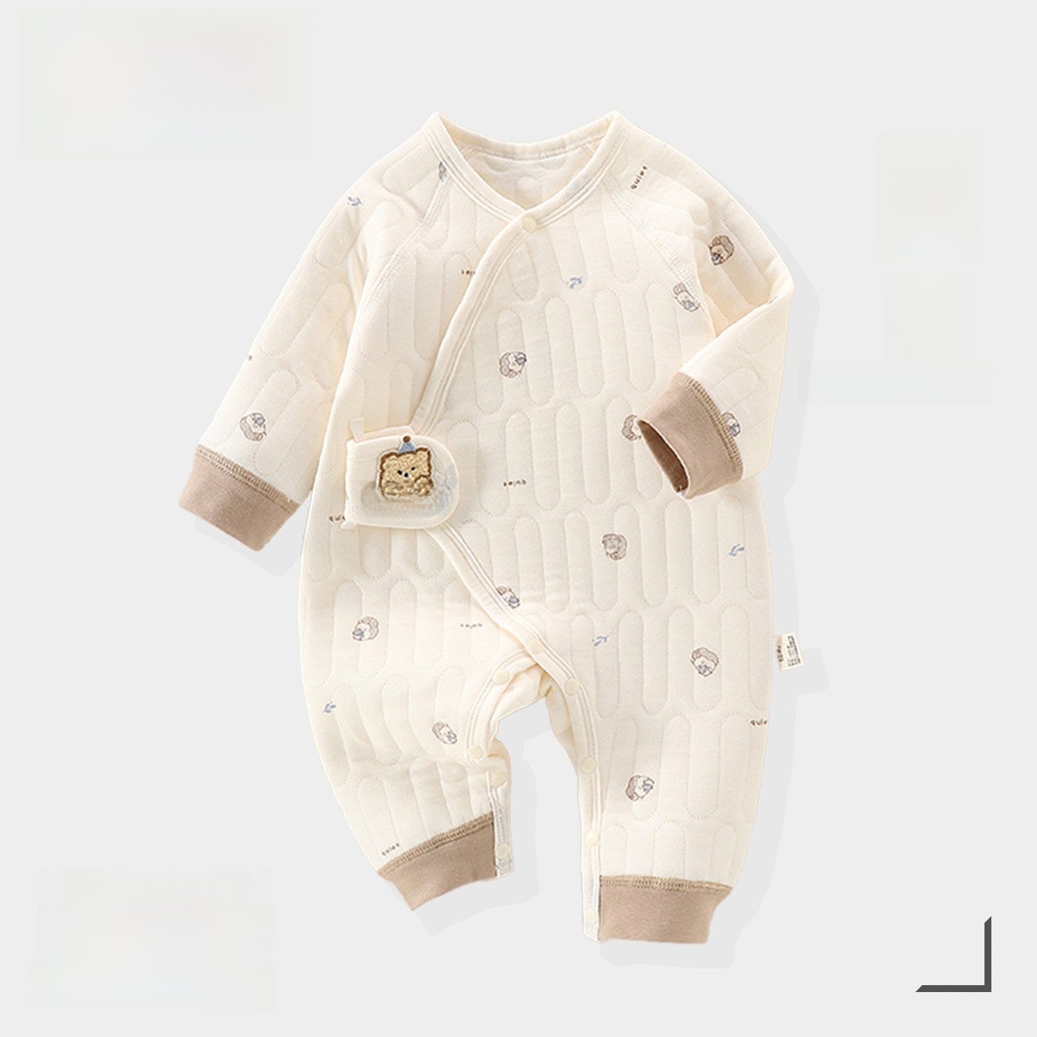 Baby Quilted Jumpsuit Winter Warm Clothing
