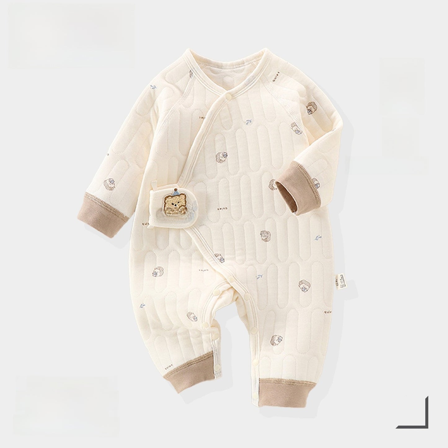 Baby Quilted Jumpsuit Winter Warm Clothing