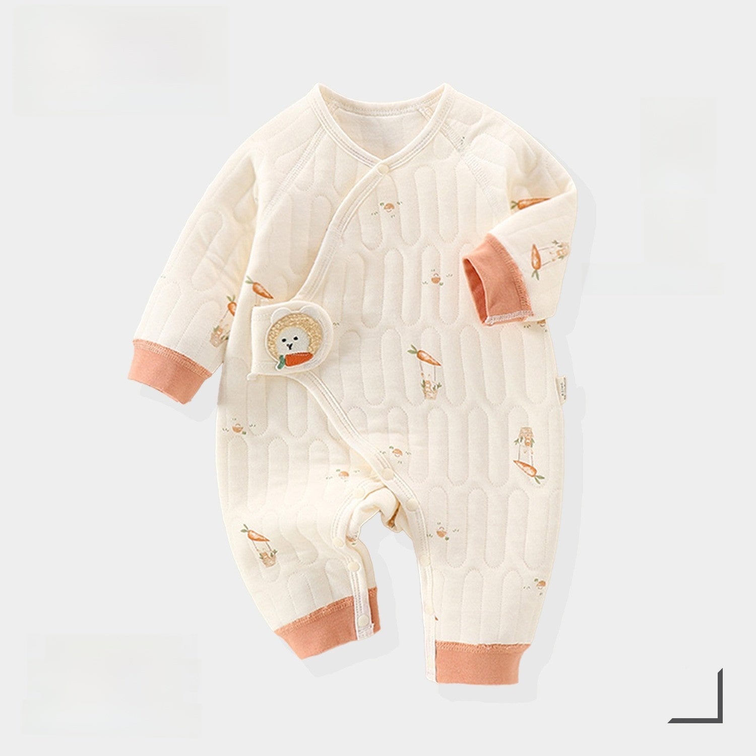 Baby Quilted Jumpsuit Winter Warm Clothing