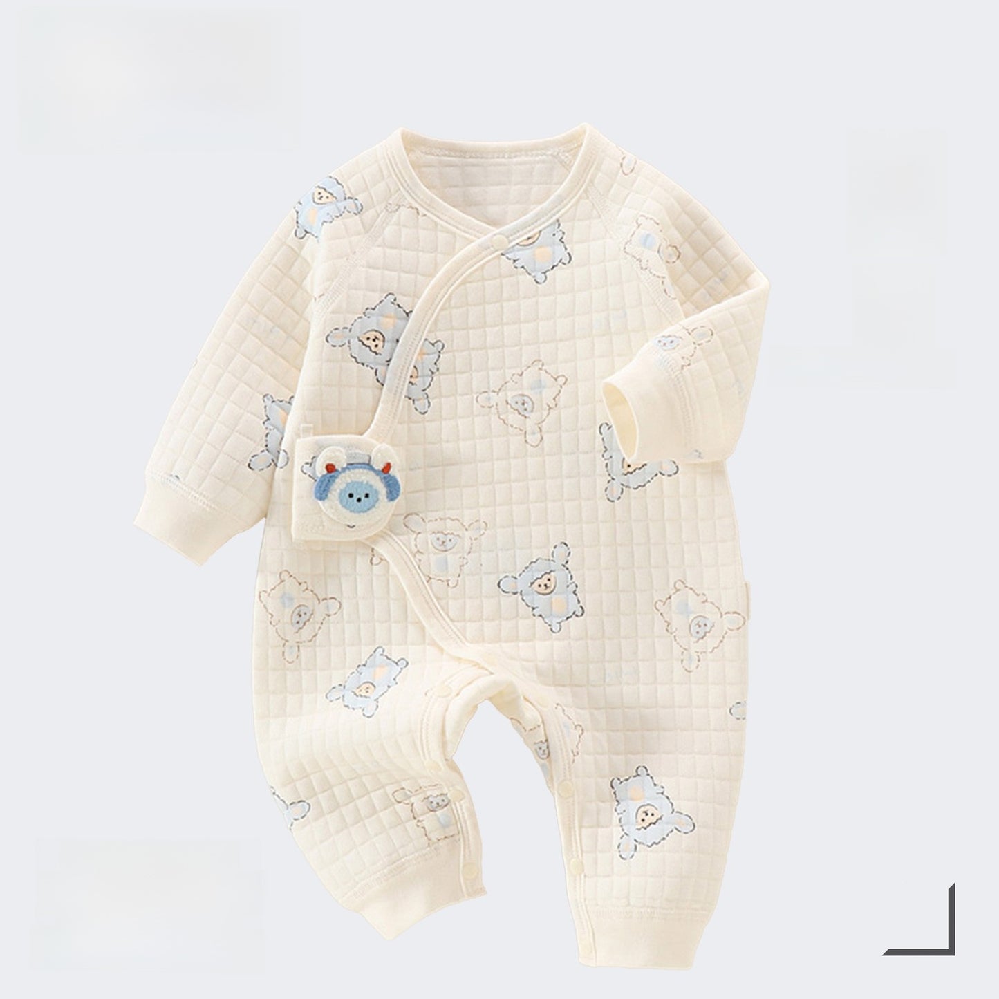 Baby Quilted Jumpsuit Winter Warm Clothing