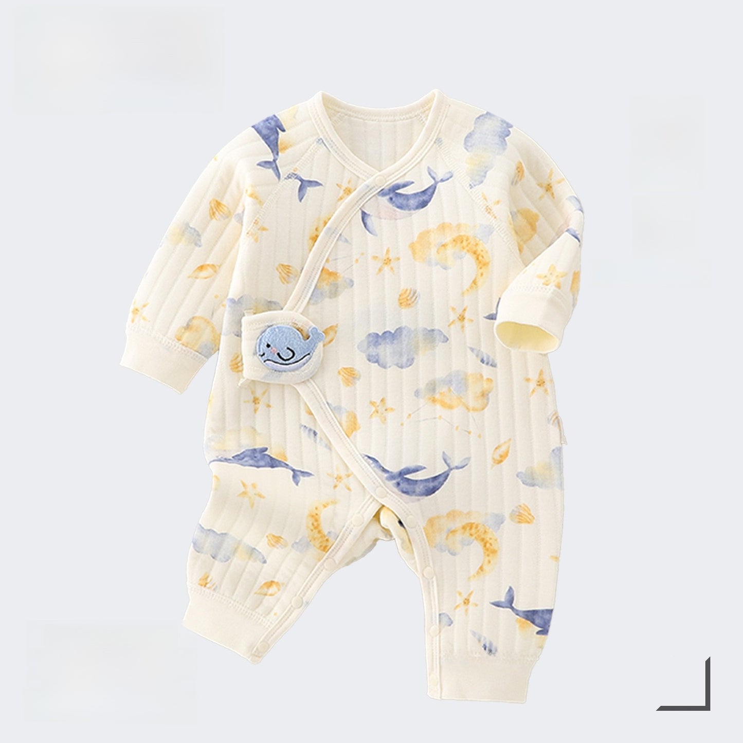 Baby Quilted Jumpsuit Winter Warm Clothing