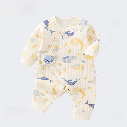 Baby Quilted Jumpsuit Winter Warm Clothing