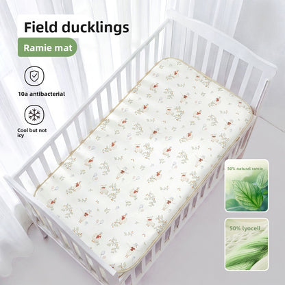 Baby Ramie Cooling Mat Summer Breathable Nap Mat