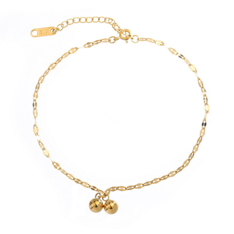 Baby’s-breath titanium steel bracelet