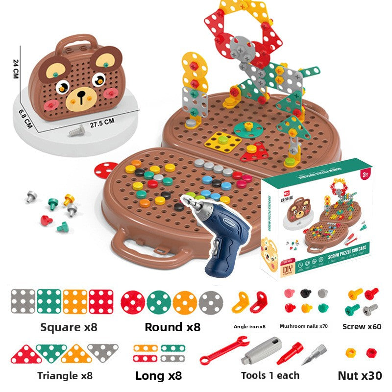 Baby's educational assembly toolbox