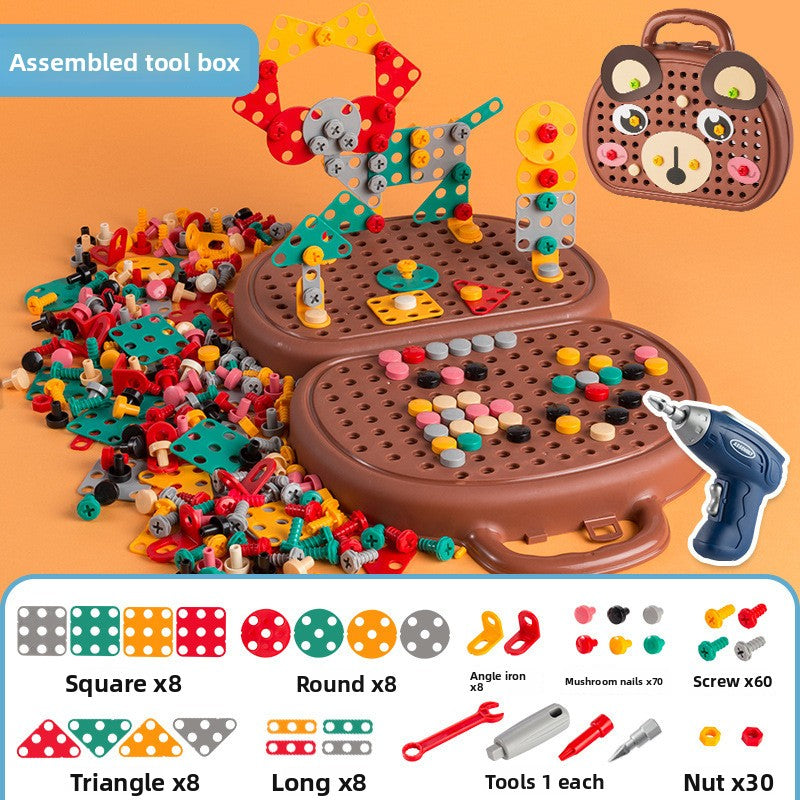 Baby's educational assembly toolbox