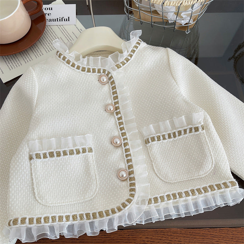 Baby's stylish and fashionable pleated skirt