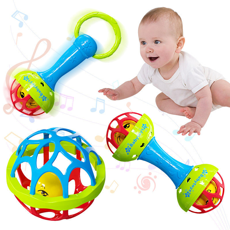 Baby Sensory Grasp Ball and Rattle Teething Toy
