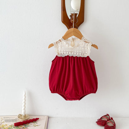 Baby Sleeveless Jumpsuit Cotton Summer Wear
