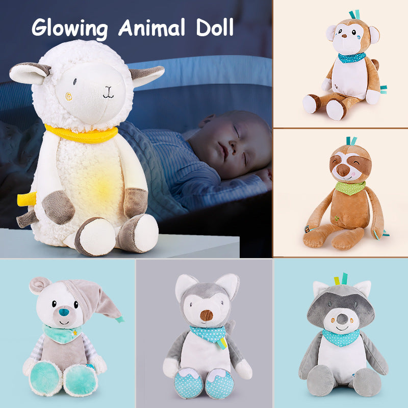 Baby Soothing Plush Doll with Light and Music