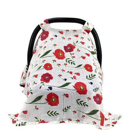 Baby Stroller Cover Muslin Cotton Breathable Windproof