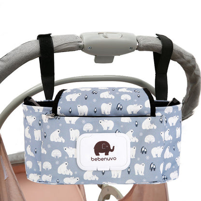 Baby Stroller Hanging Storage Bag with Shoulder Strap