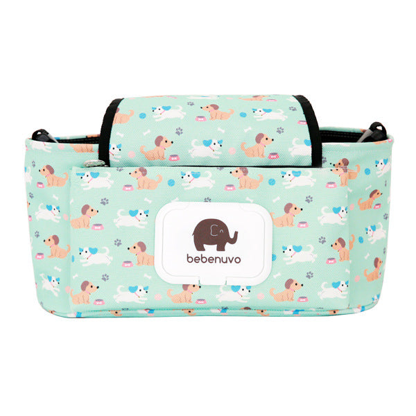 Baby Stroller Hanging Storage Bag with Shoulder Strap