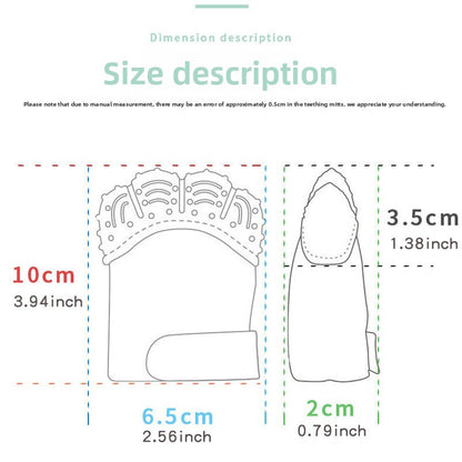 Baby teething silicone gloves