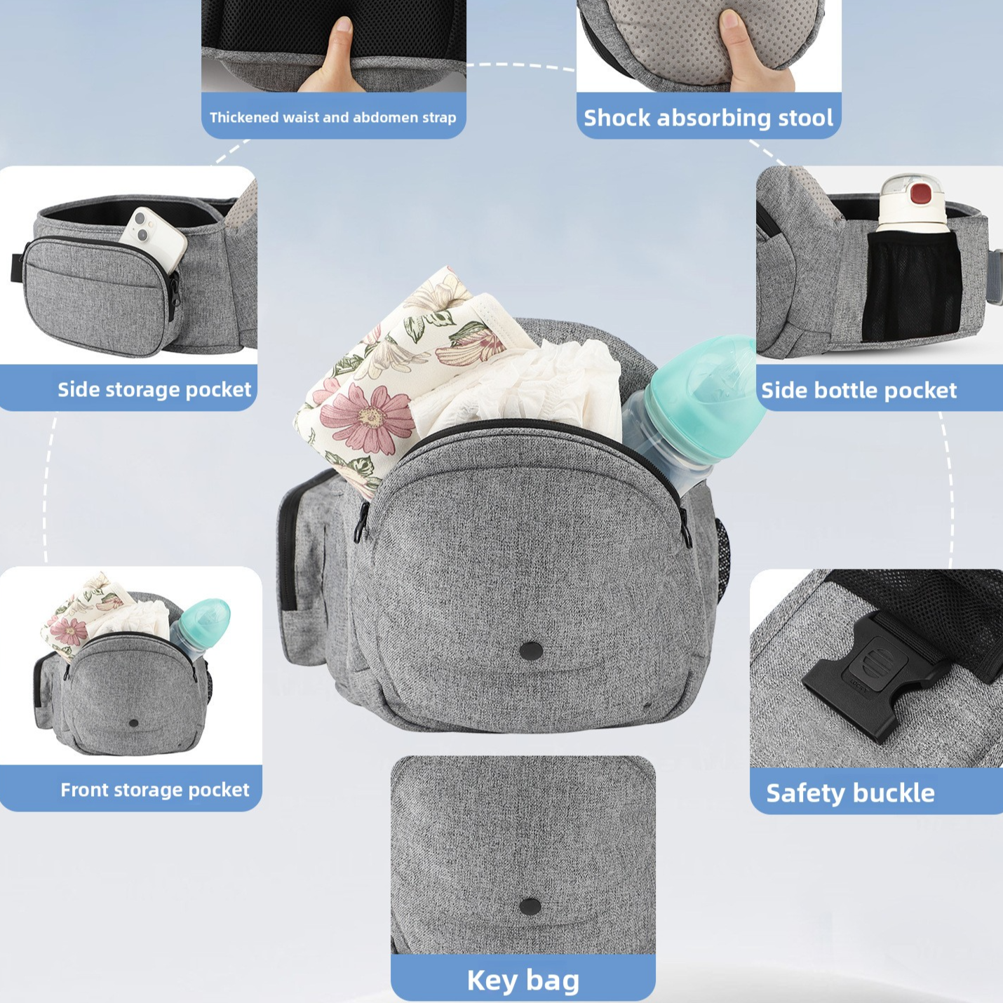 Baby waist seat
