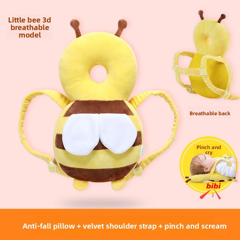 Baby walking head protection device to prevent falls and tripping
