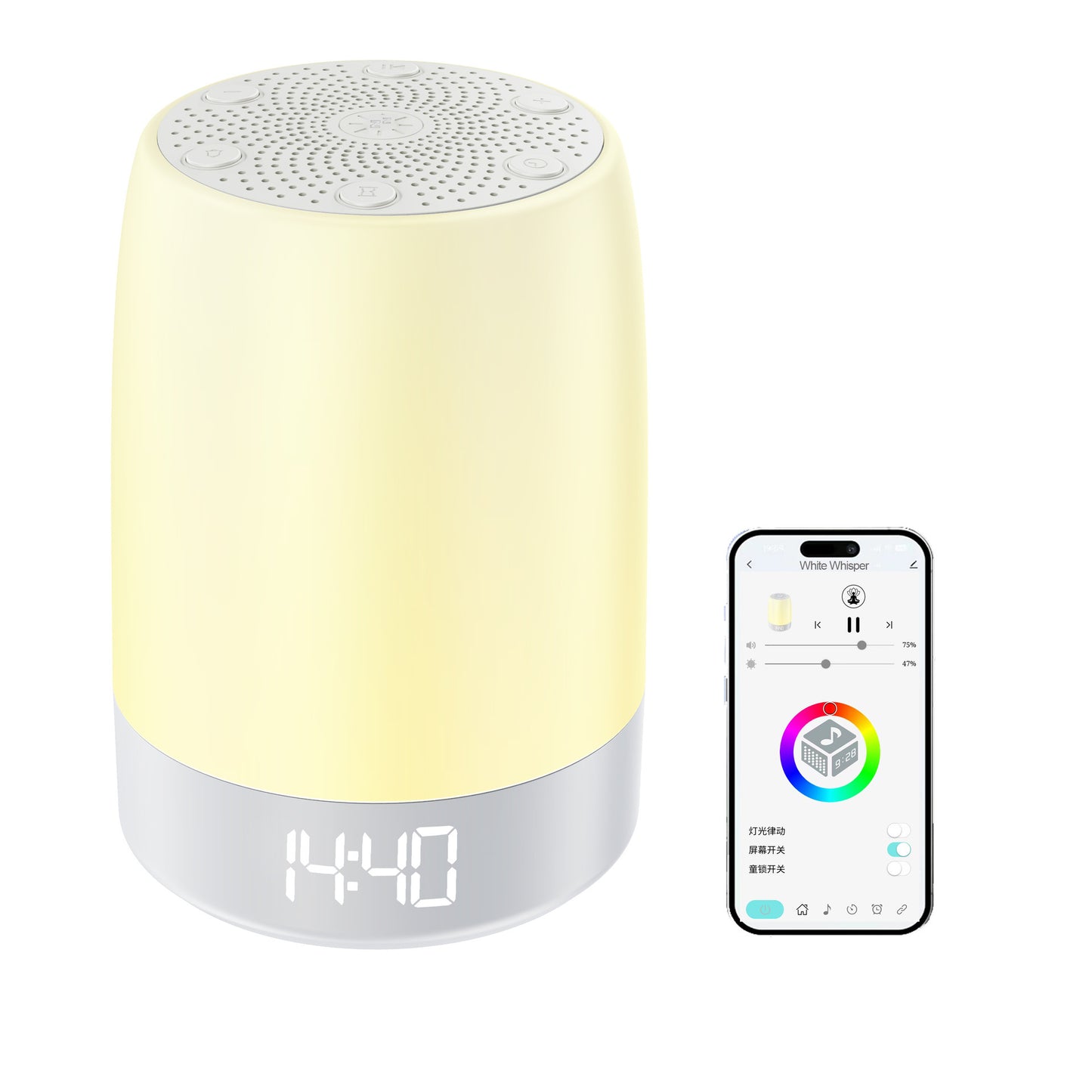 Baby White Noise Sleep Aid with Bluetooth Speaker