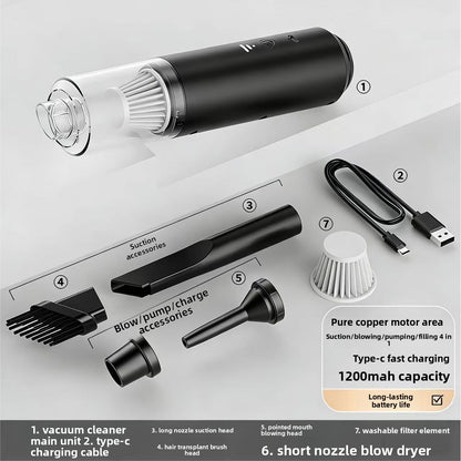 Handheld Cordless Car Vacuum Cleaner Portable Strong Suction