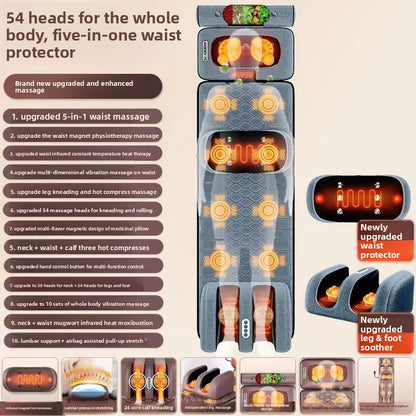 Back and waist massage mattress