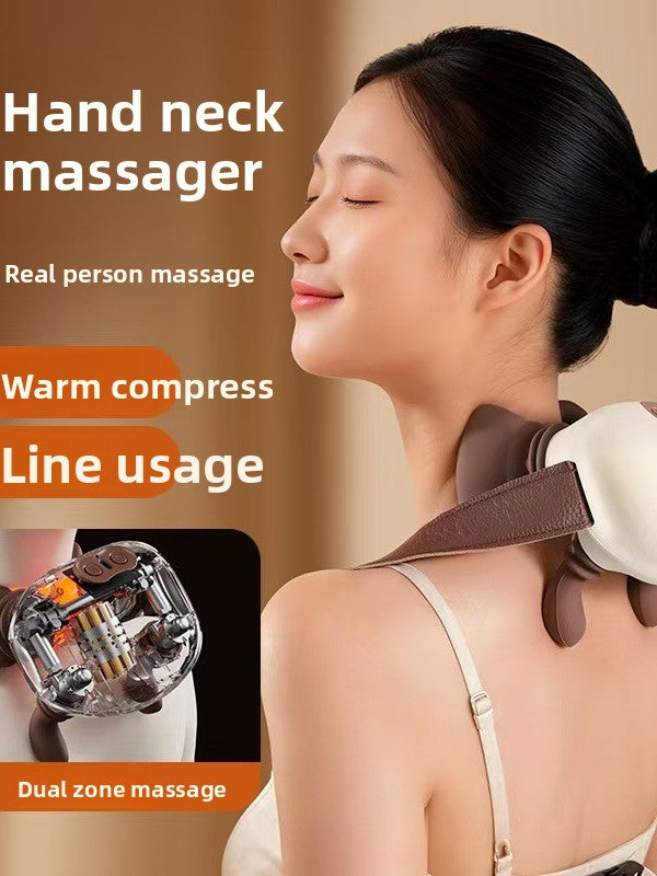 Back Shoulder Neck Massager with Heat and Kneading