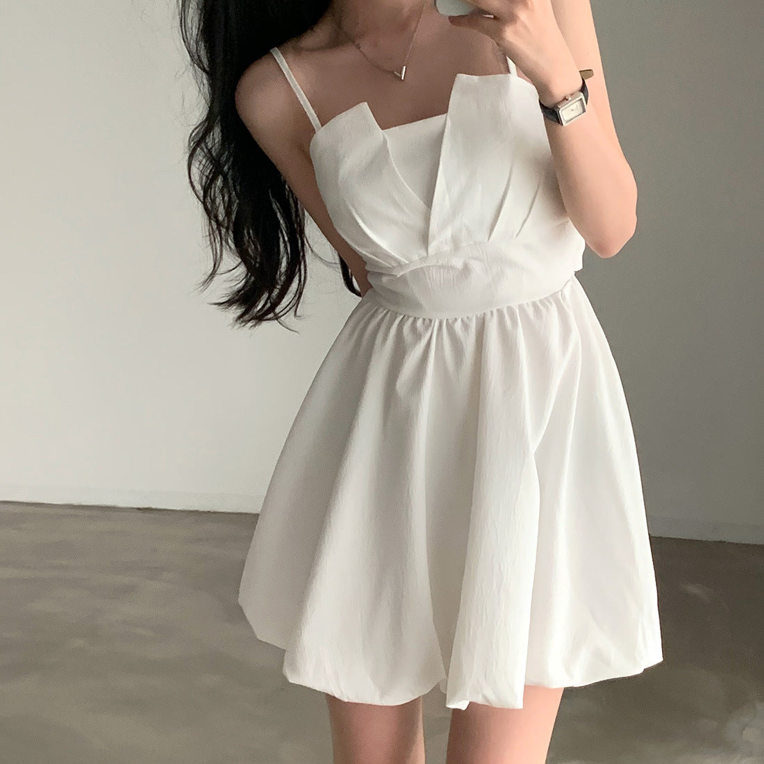 Back tie dress for women, slip dress