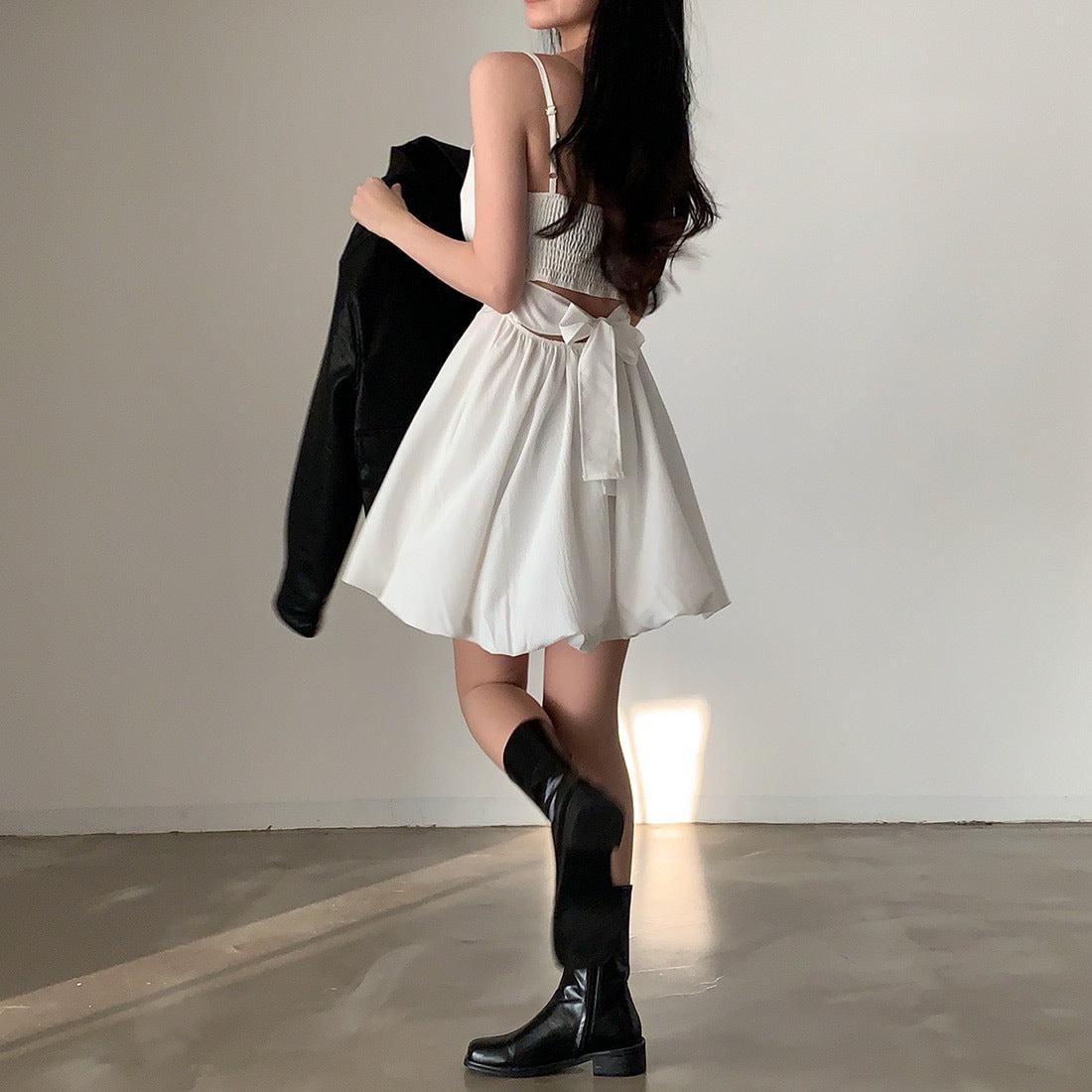 Back tie dress for women, slip dress