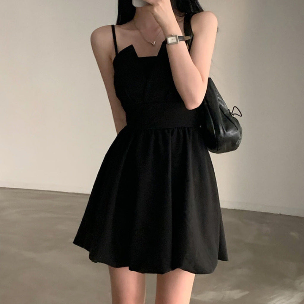 Back tie dress for women, slip dress