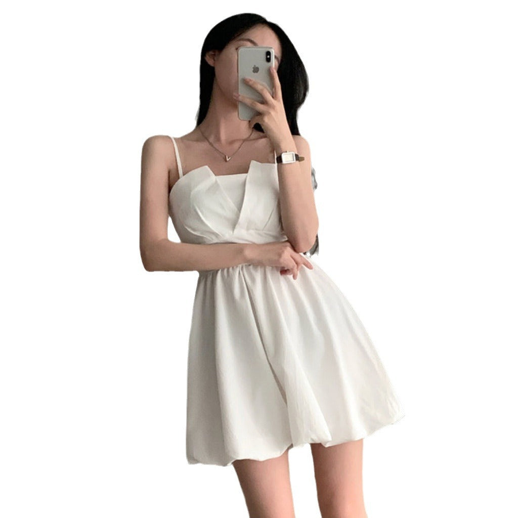 Back tie dress for women, slip dress