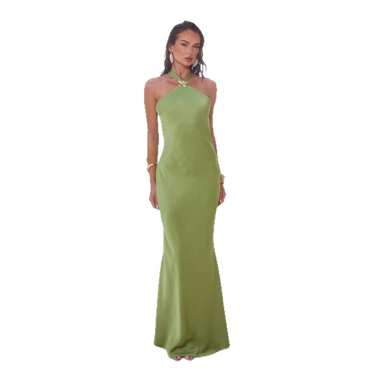 Backless beach dress