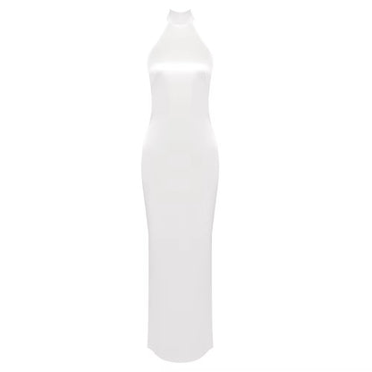 Backless Beaded Evening Dress