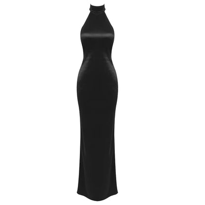 Backless Beaded Evening Dress