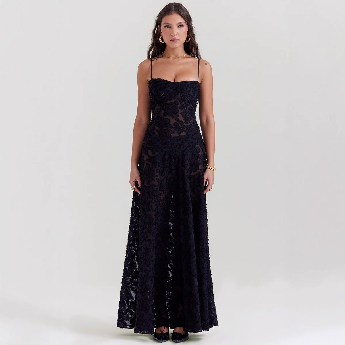 Backless dress Women Sexy Square Collar Dress Evening Dress dress Women
