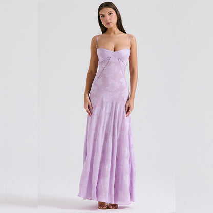 Backless dress Women Sexy Square Collar Dress Evening Dress dress Women